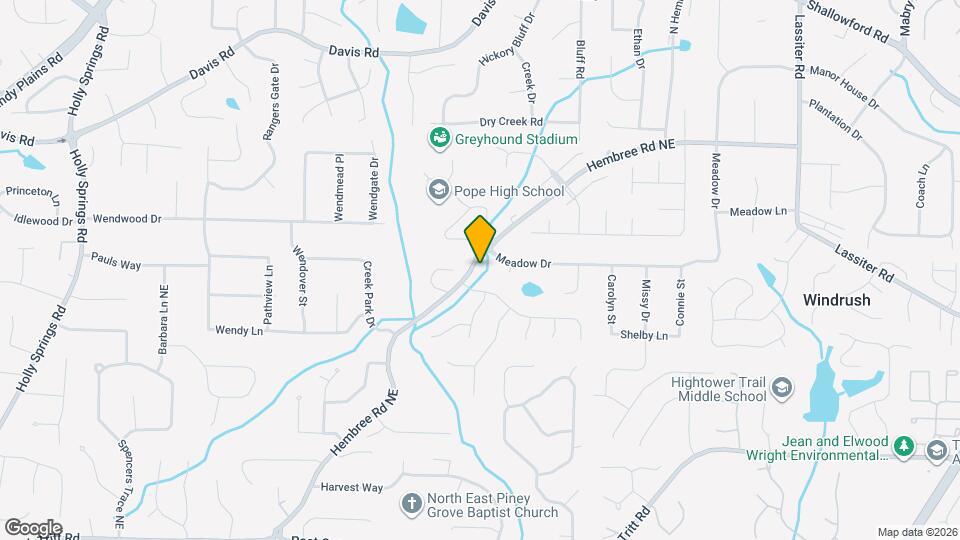2980 Hembree Rd NE Map and Location Details