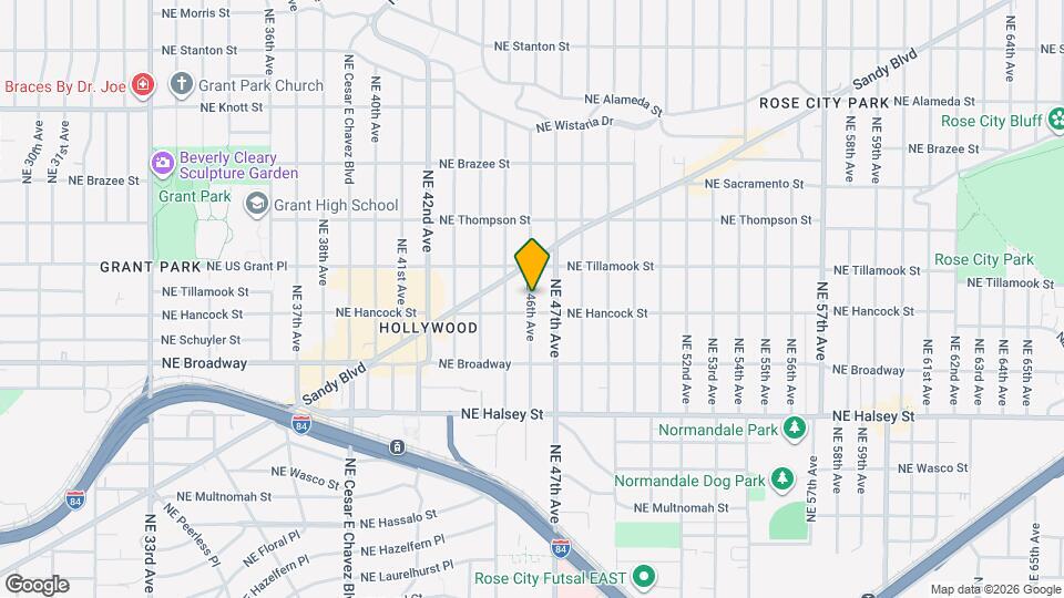 1908 NE 46th Ave Map and Location Details