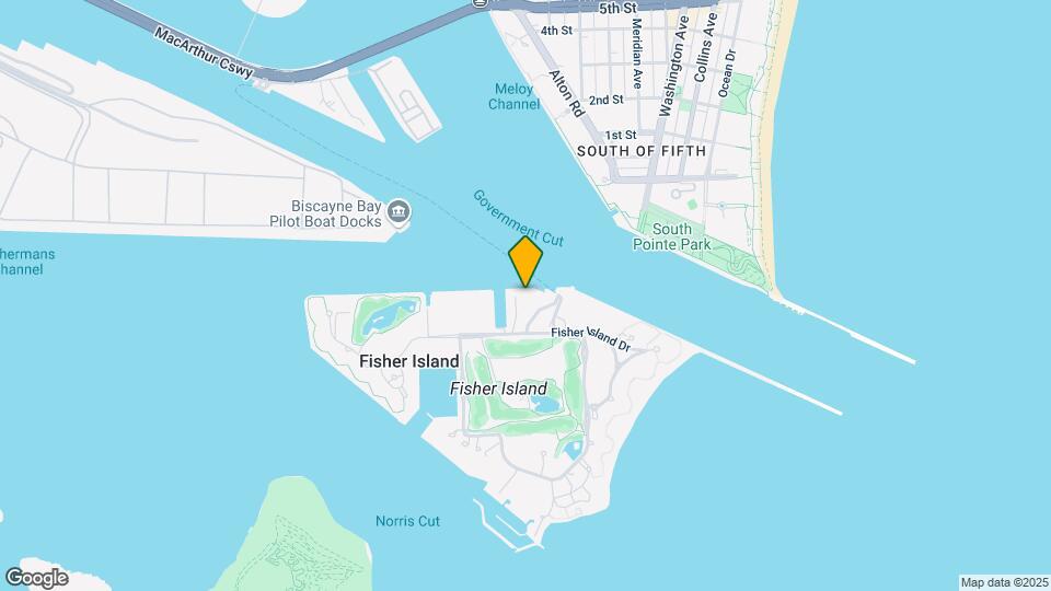 Six Fisher Island Map and Location Details