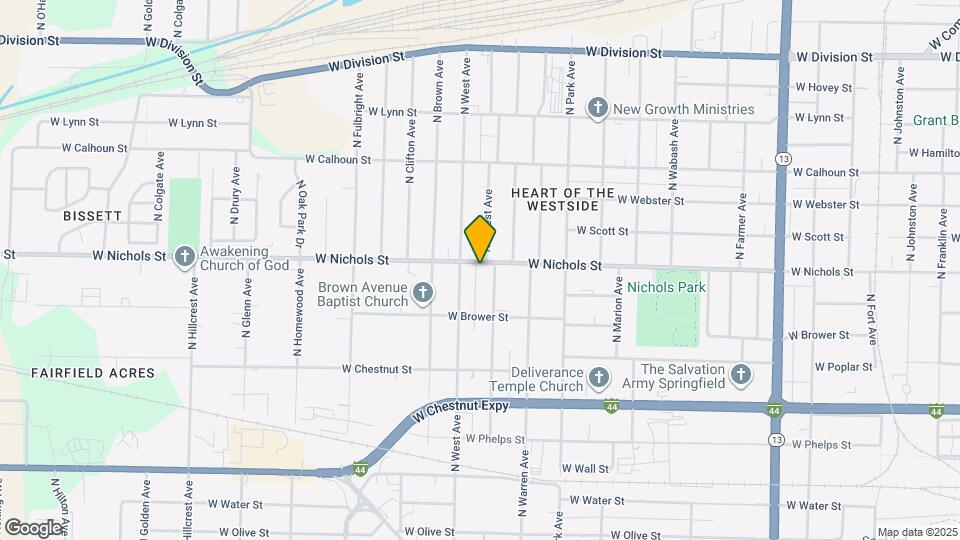 2416 W Nichols St Map and Location Details