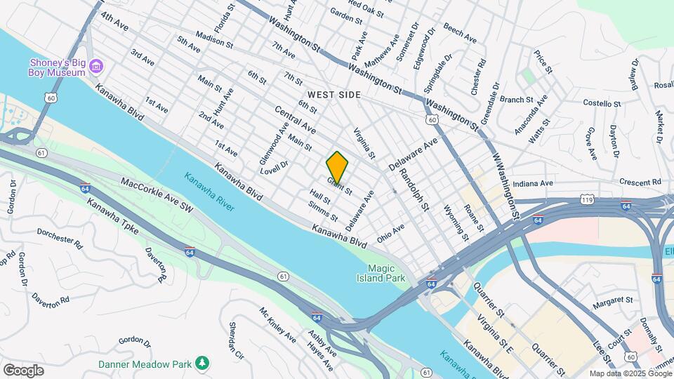 603 Grant St Map and Location Details