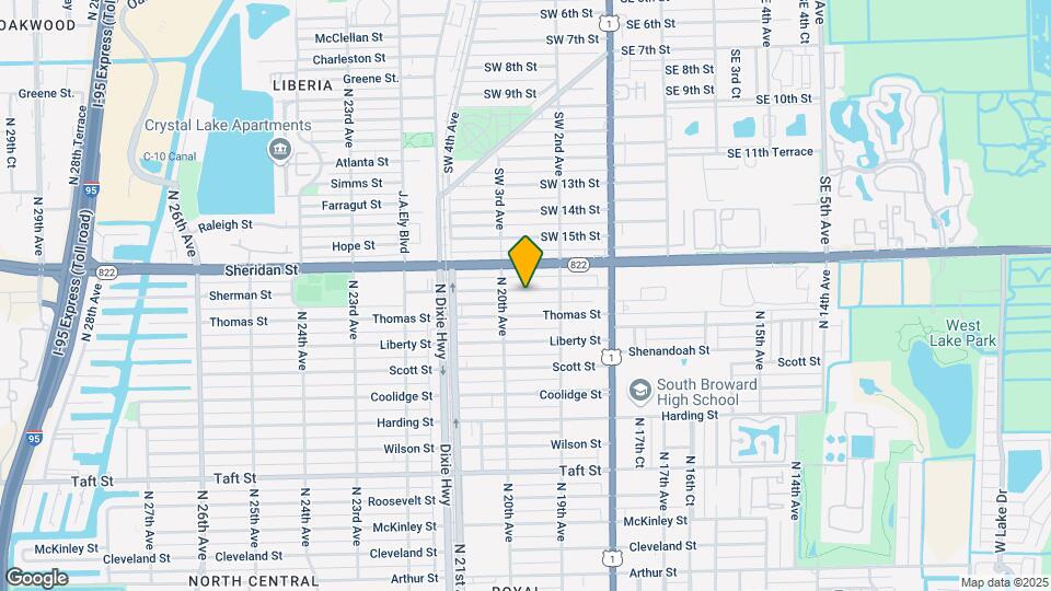1940 Sherman St Map and Location Details
