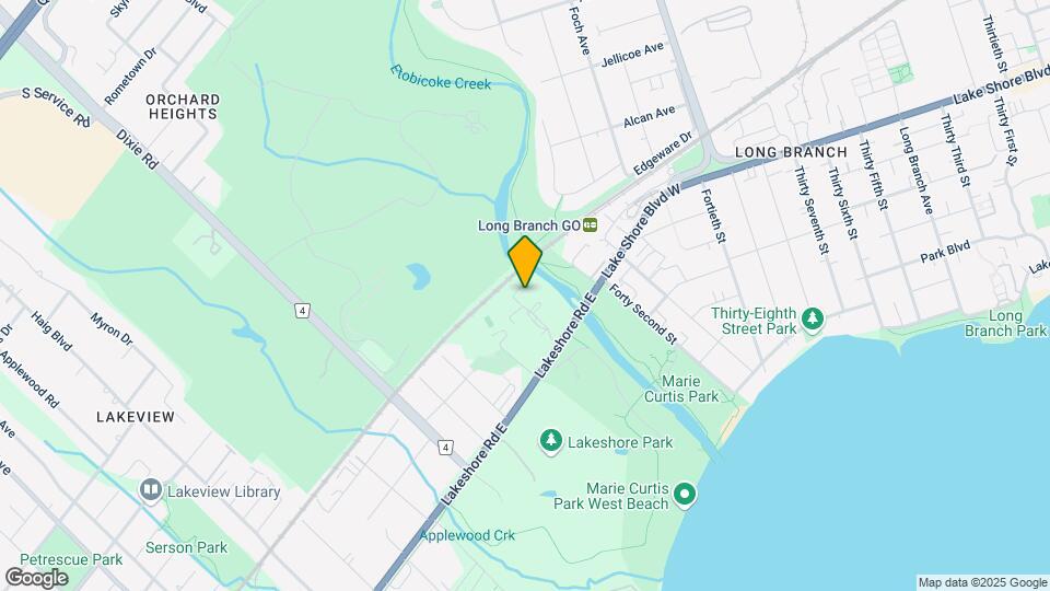 1535 Lakeshore Rd E Map and Location Details