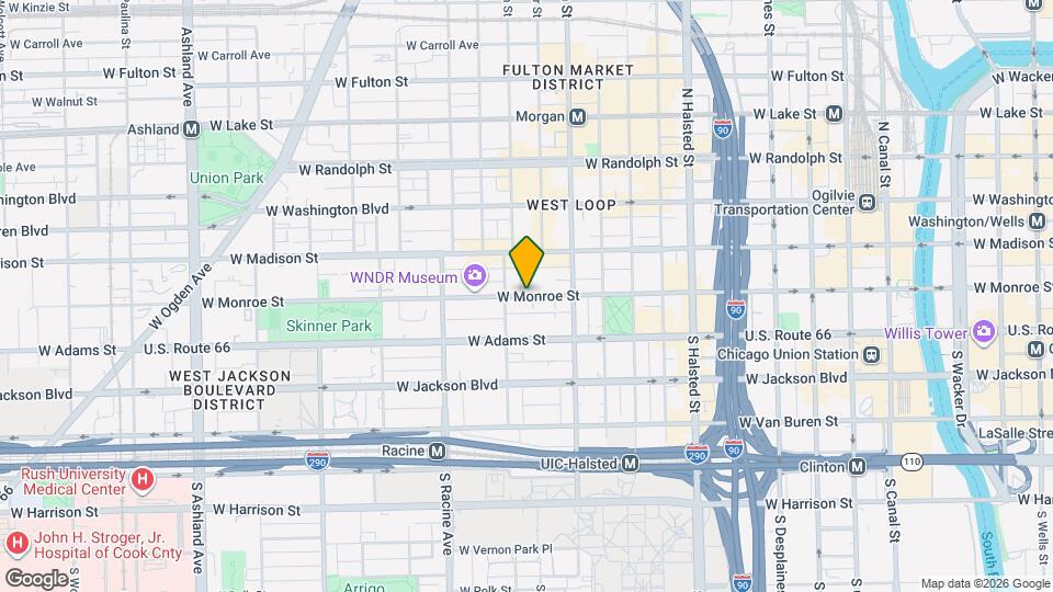 1058 W Monroe St Map and Location Details