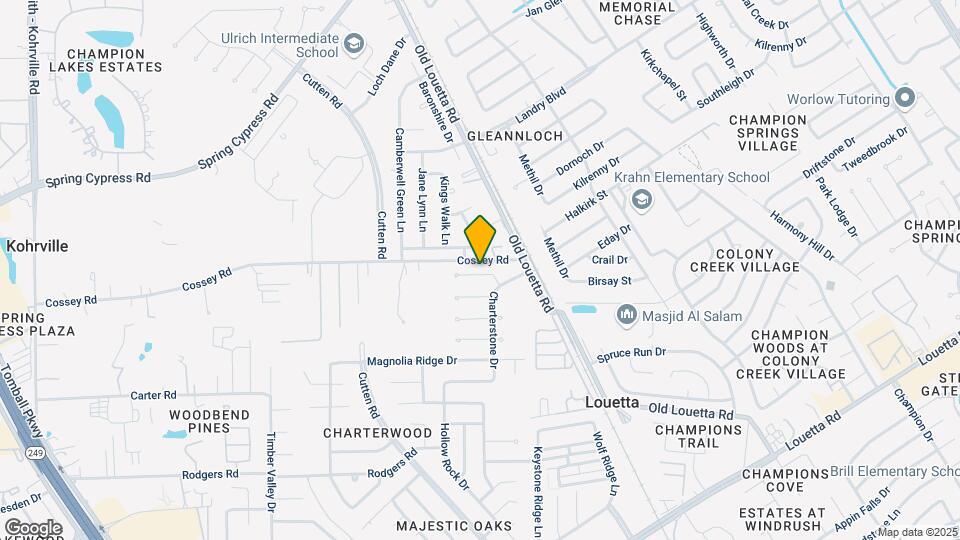 9426 Chartermoss Cir Map and Location Details