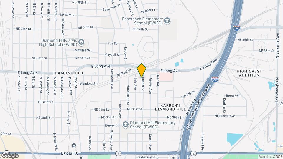 3303 Runnels St Map and Location Details
