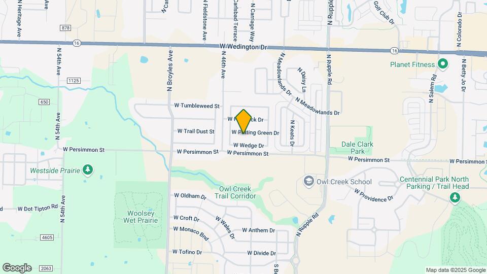 4479 W Putting Green Dr Map and Location Details