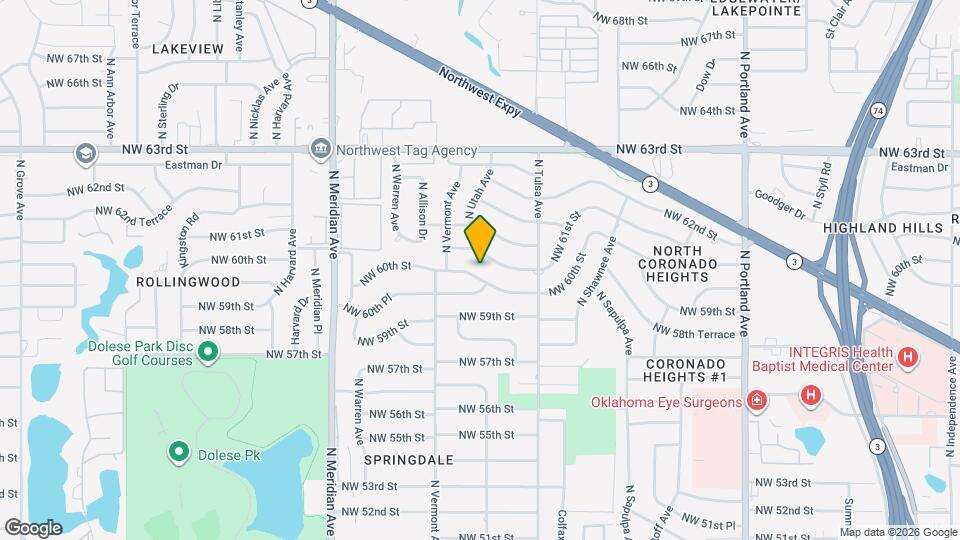 4205 NW 60th St Map and Location Details