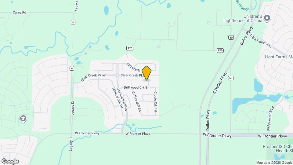 2804 Hackberry Creek Trail Map and Location Details