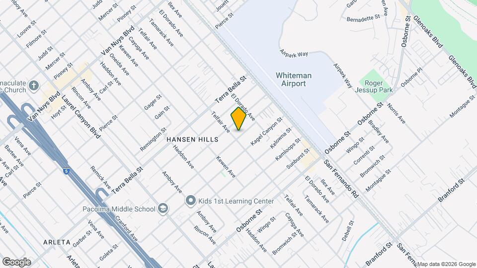 13031 Goleta St Map and Location Details