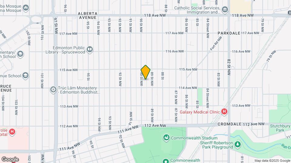 11415-11490 90 St NW Map and Location Details