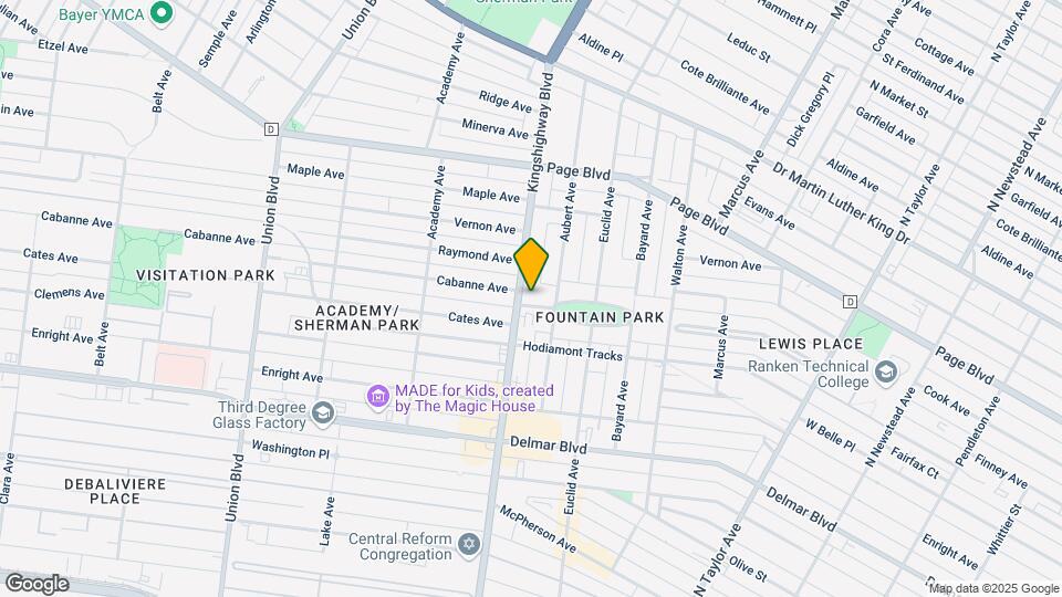 4971 Fountain Ave Map and Location Details