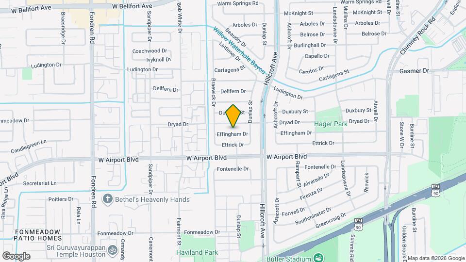 6002 Effingham Dr Map and Location Details