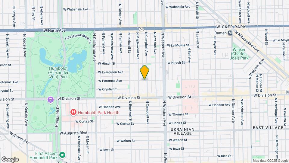 2505 W Potomac Ave Map and Location Details
