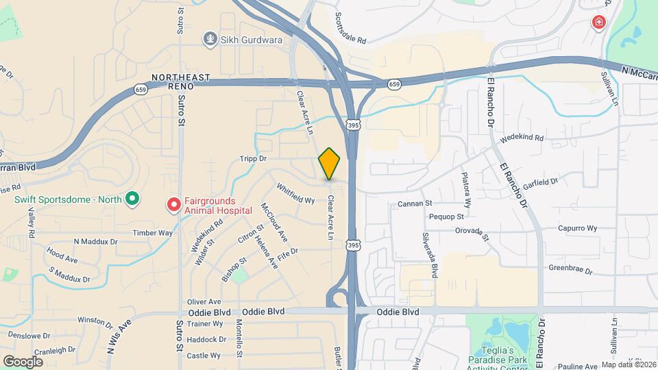 Community Garden Apartments Map and Location Details