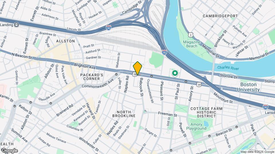 1028 Commonwealth Ave, Unit 205 Mapa y Detalles de la Ubicación