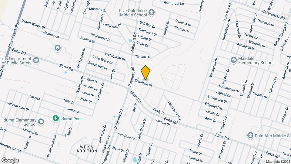 3807 Edgefield St Mapa y Detalles de la Ubicación