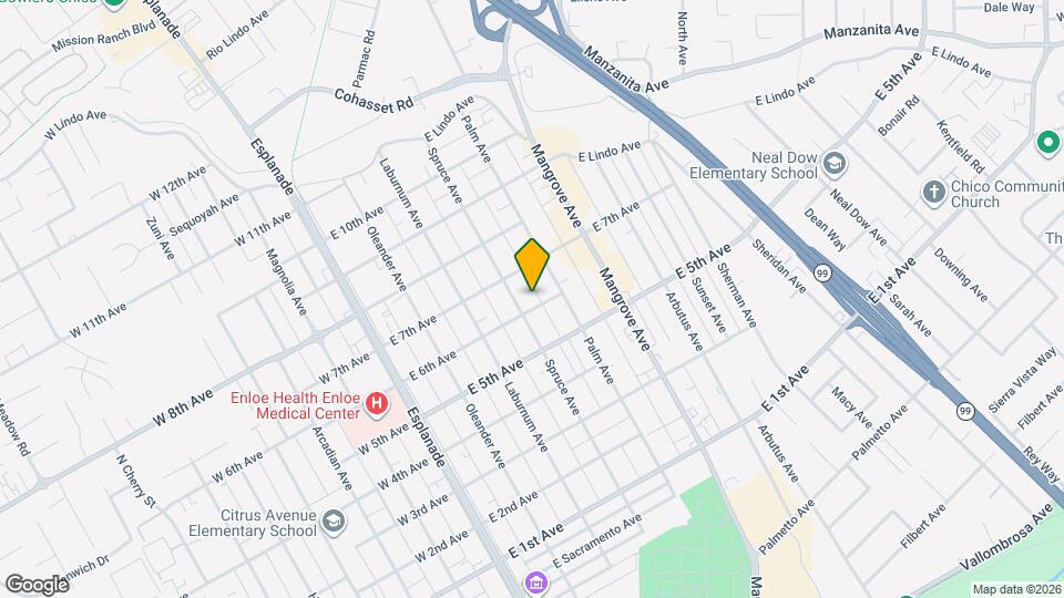 464 E 6th Ave Map and Location Details