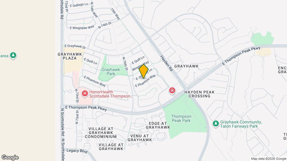 7740 E Phantom Way Map and Location Details