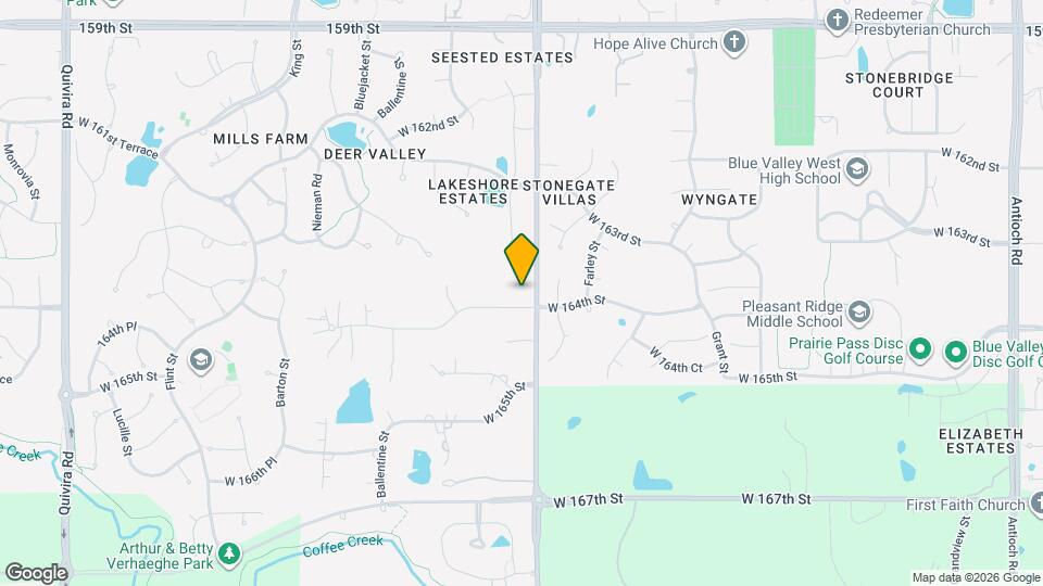 10300 W 164th St Map and Location Details