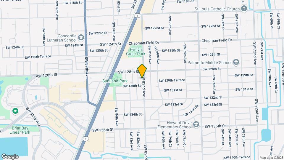 12900 SW 82nd Ave Mapa y Detalles de la Ubicación