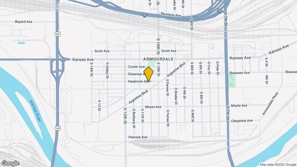 1029 Hasbrook Ave Map and Location Details