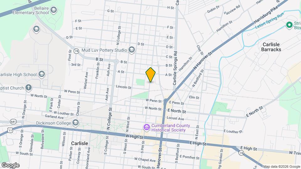 421 N Pitt St Mapa y Detalles de la Ubicación