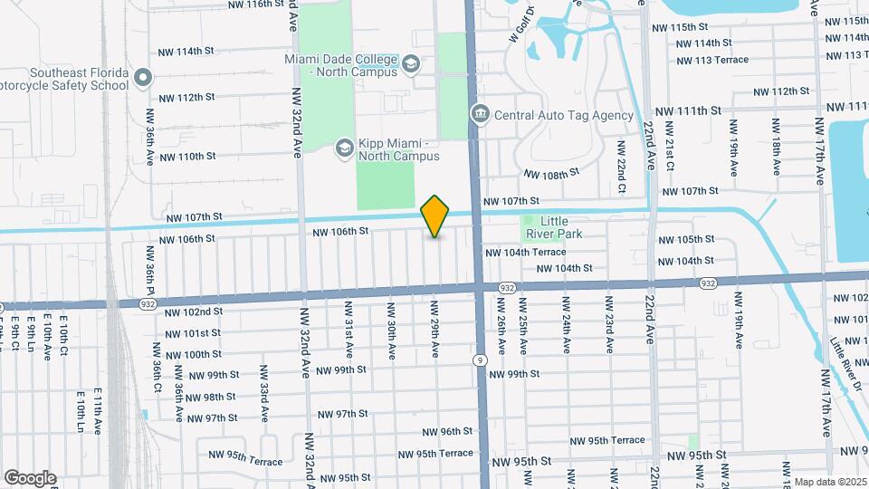 10500 NW 28th Ct Map and Location Details