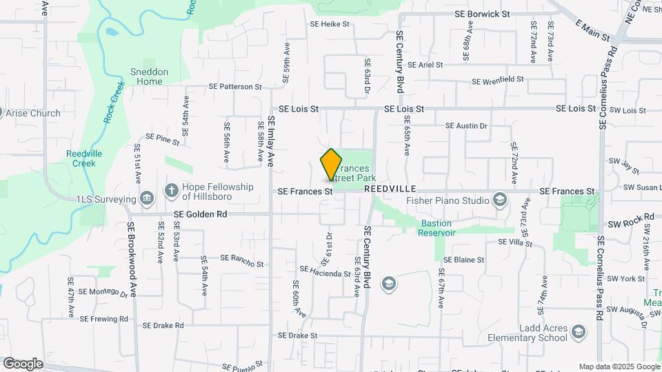 6133-6135 SE Frances St Map and Location Details