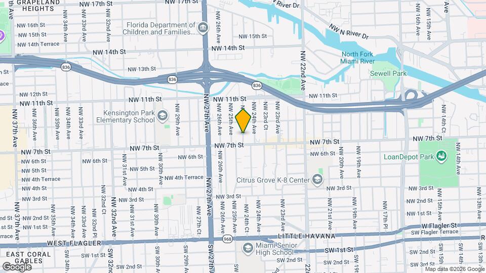 727 NW 24th Ct Map and Location Details