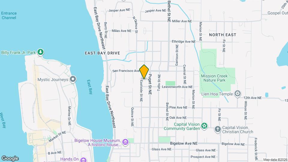 1314 Eastside St NE Map and Location Details