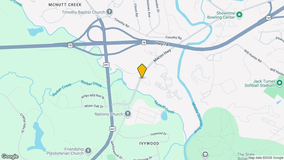 1095 Macon Hwy Map and Location Details