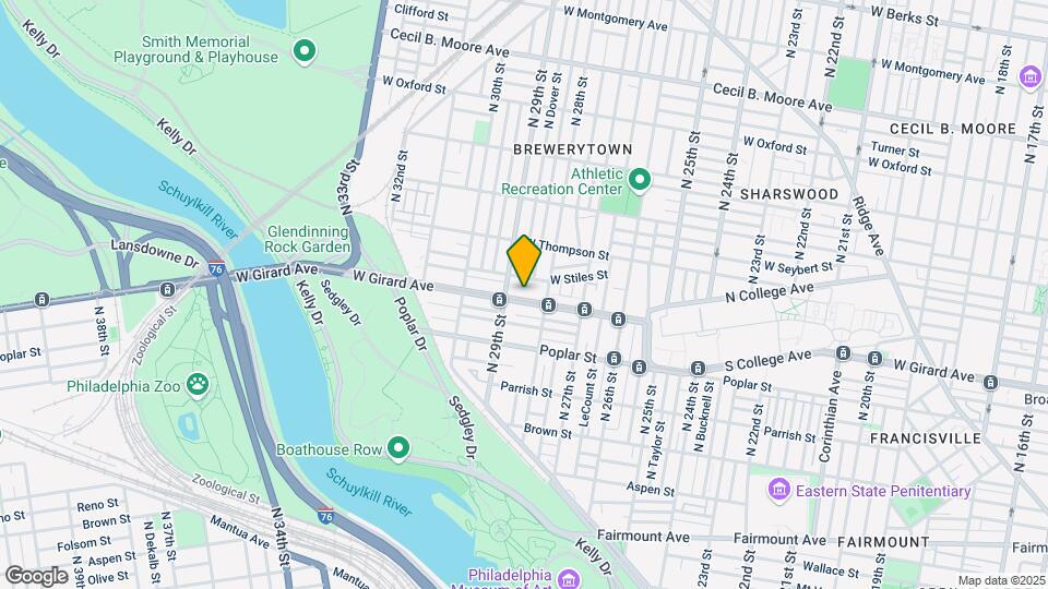 2825 W Girard Ave Map and Location Details