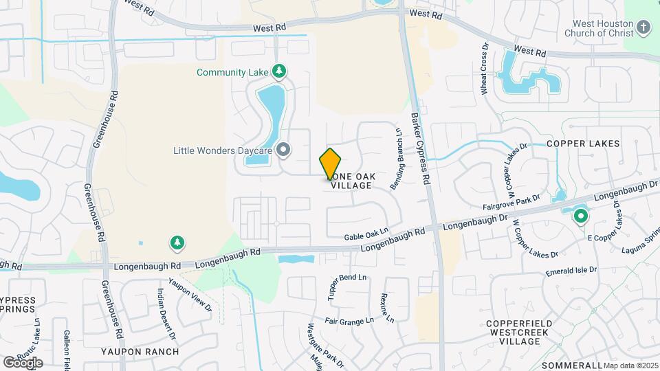 18022 Oak Park Bend Ln Map and Location Details