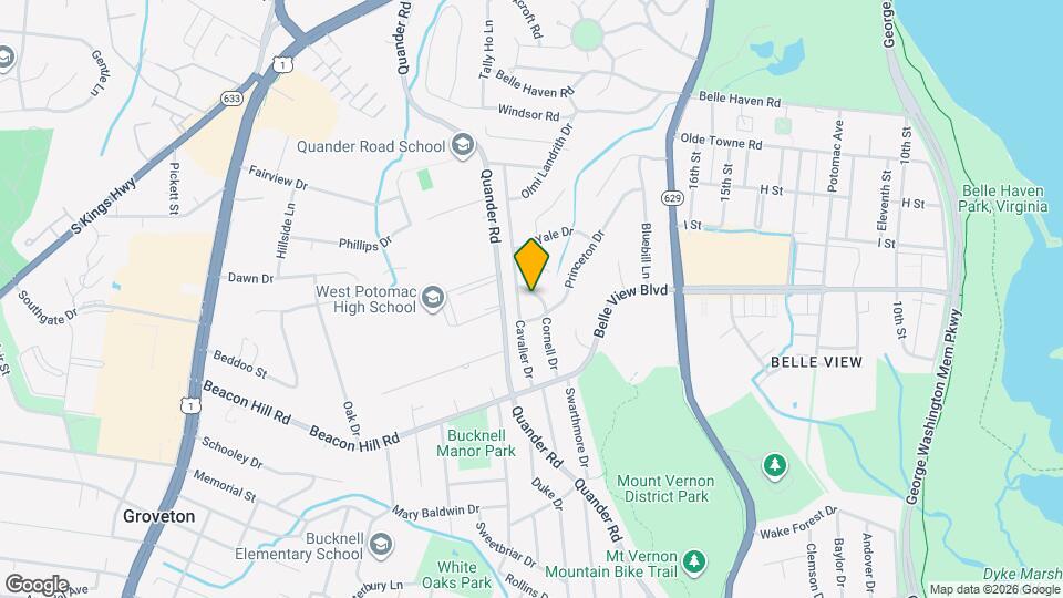 6608 Cornell Dr Map and Location Details