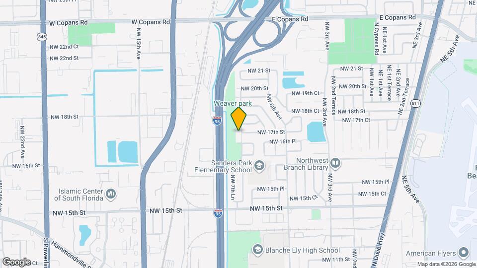 1699 NW 7th Terrace Map and Location Details