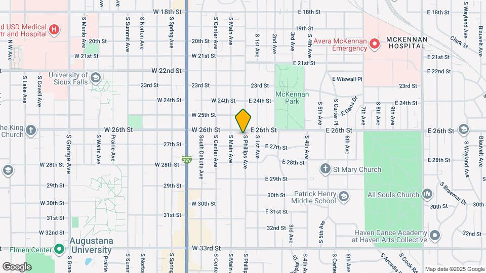 1803 S Phillips Ave Map and Location Details
