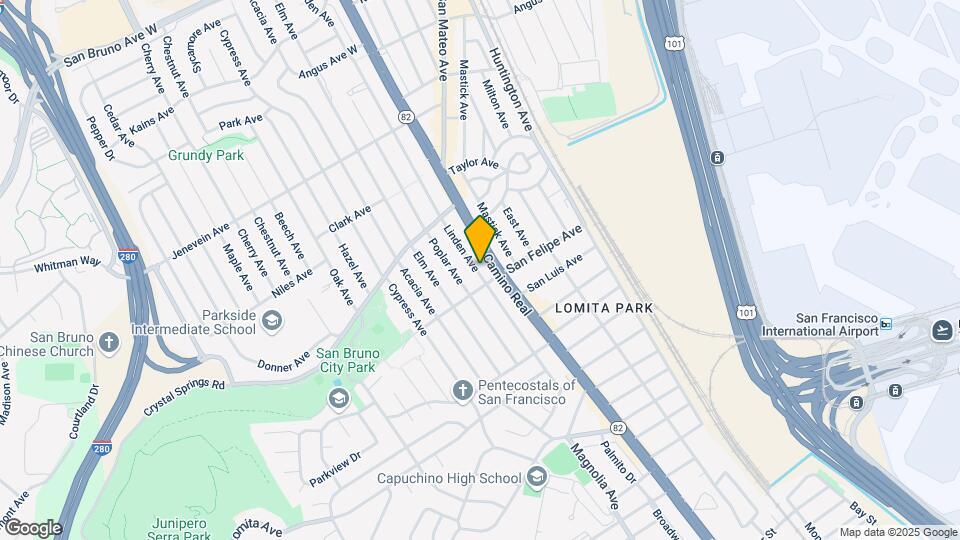 212 Linden Ave-Unit -A Map and Location Details