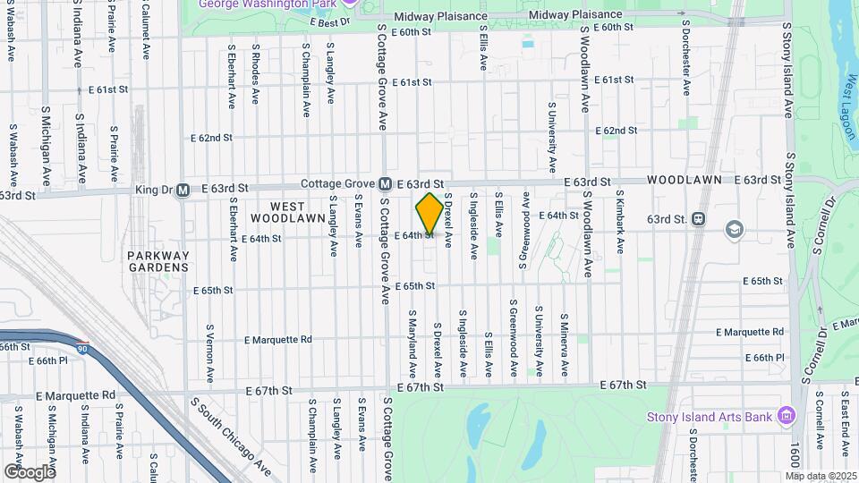 851 E 64th St Mapa y Detalles de la Ubicación