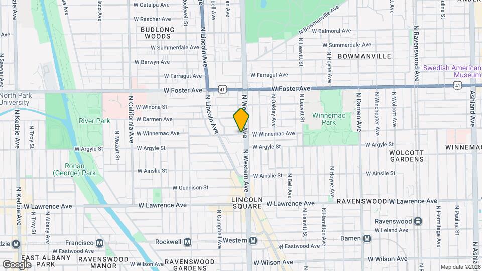 2410 W Winnemac Ave, Unit 2 Map and Location Details