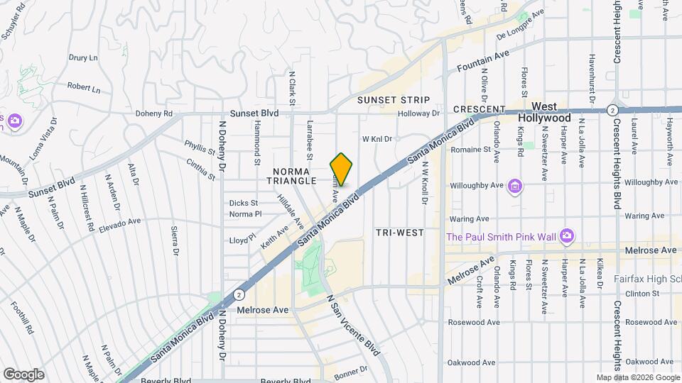 832 Palm Ave Map and Location Details