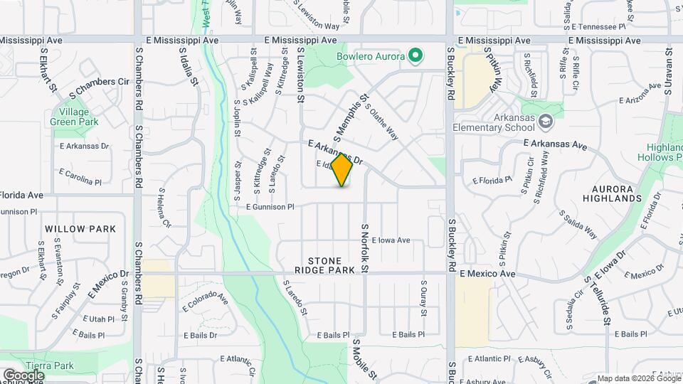 16344 E Carolina Dr Map and Location Details