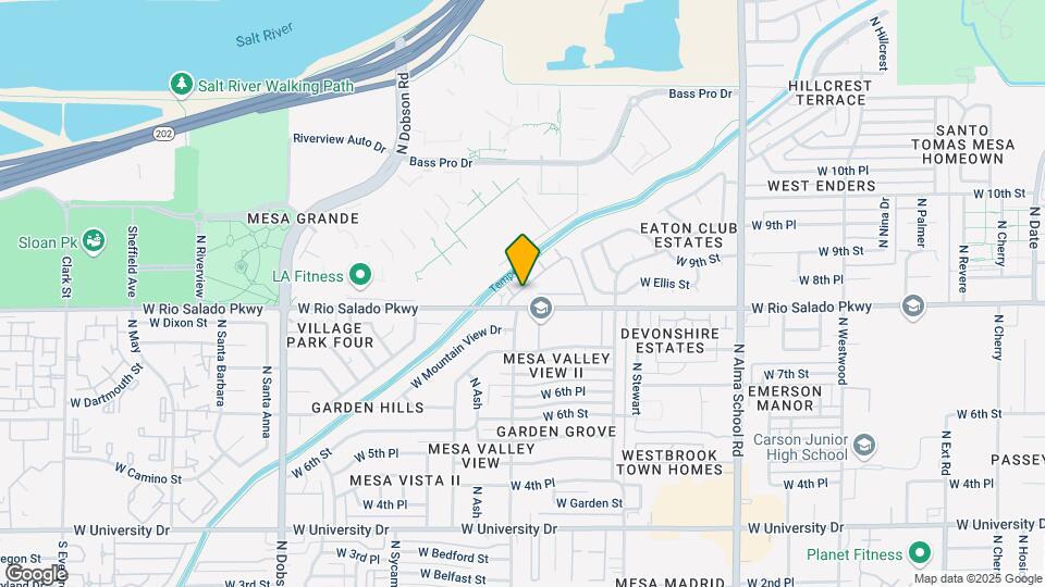 1500 W Rio Salado Pkwy Map and Location Details