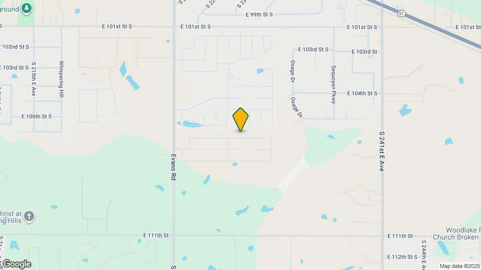 23073 E 106th St S Map and Location Details