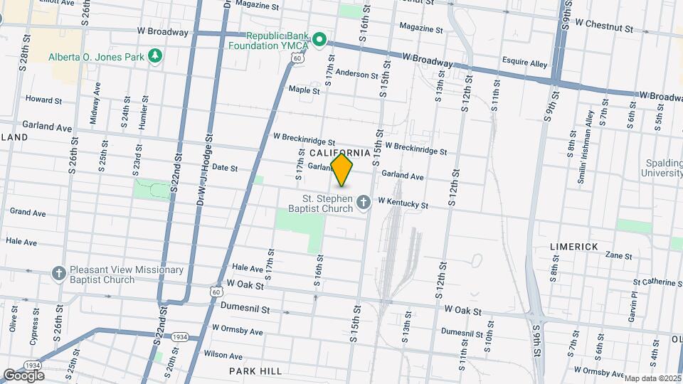 1537 W Kentucky St Mapa y Detalles de la Ubicación