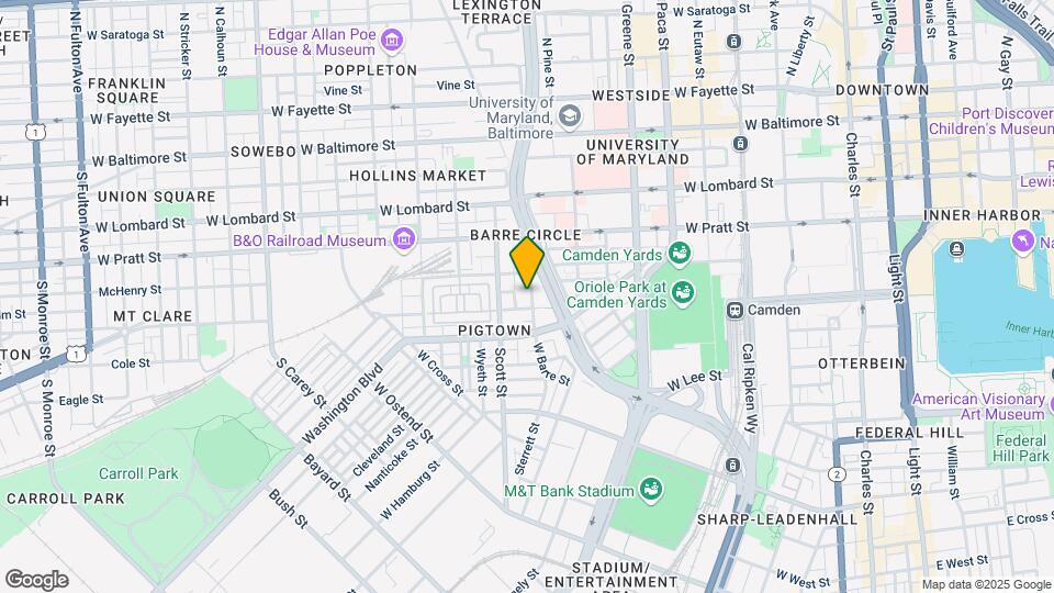 1031 W Barre St Map and Location Details