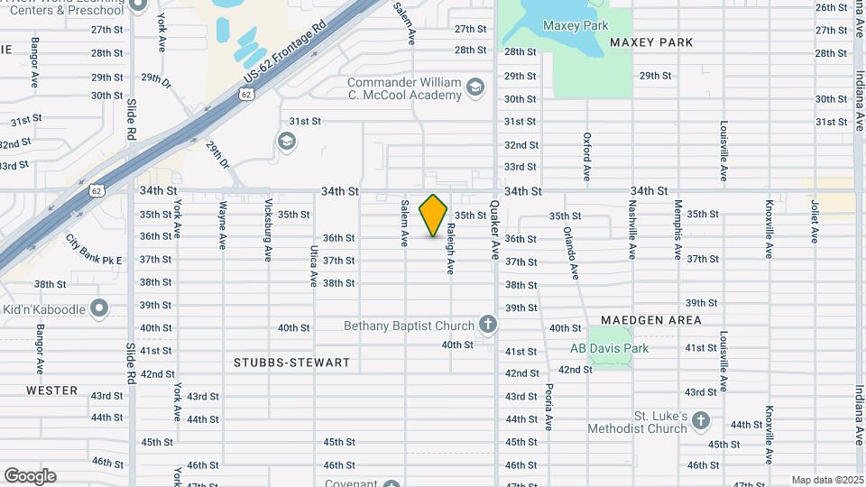 4509 36th St Map and Location Details