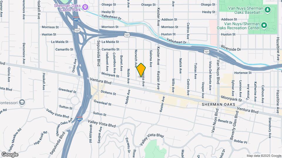 15009 Moorpark St Mapa y Detalles de la Ubicación