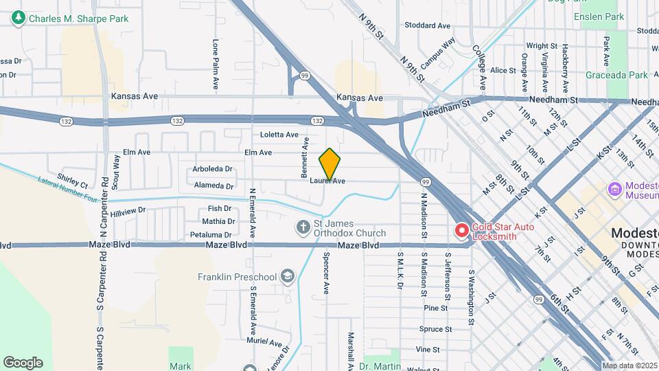 521 Laurel Ave Map and Location Details
