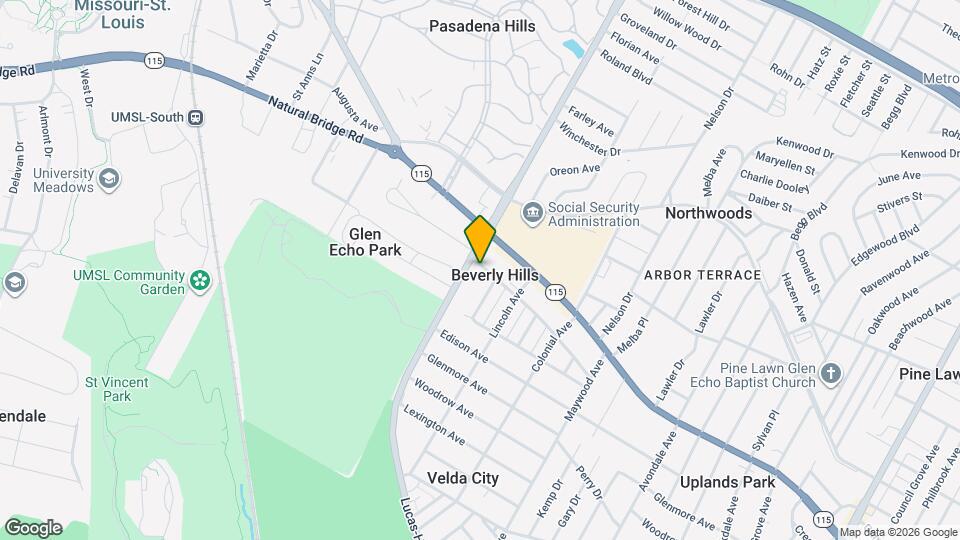 7176 Hunter Ave Map and Location Details